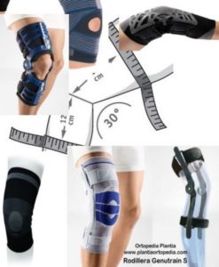 Diferentes modelos de rodillera u ortesis de rodilla, disponibles en Ortopedia Plantia de Donostia - San Sebastián