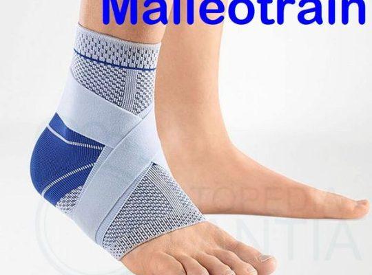 La ortesis Malleotrain recomendada en el tratamiento del Esguince de Tobillo, disponible en Ortropedia Plantia de Donostia - San Sebastián
