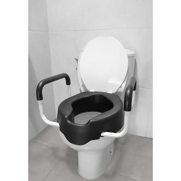 Elevador de Inodoro - WC con Asas o Reposabrazos Kmina, disponible en Ortopedia Plantia de Donostia - San Sebastián