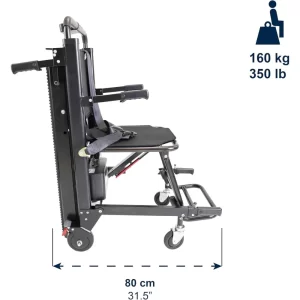 Silla Salvaescaleras Eléctrica Plegable Kmina para usuarios de hasta 136 kg, en Ortopedia Plantia de Donostia - San Sebastián