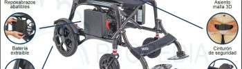Silla de ruedas eléctrica de fibra de carbono KMINA, en Ortopedia Plantia de Donostia - San Sebastián